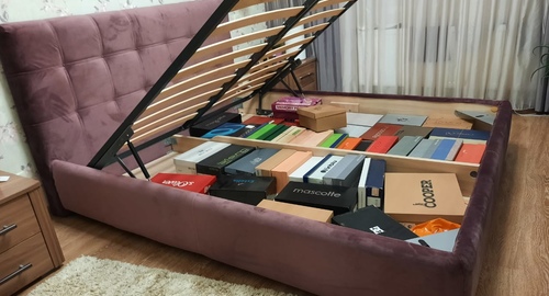 Перетяжка изголовья кровати. Кимры